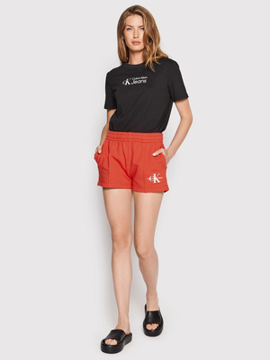 Calvin Klein dámské červené teplákové šortky - L (XL1)