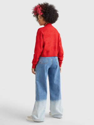 Tommy Jeans dámský červený svetr - XS (XNL)