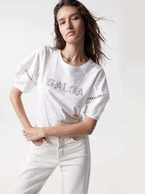 Salsa Jeans dámské bílé tričko - S (0071)