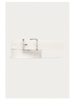 Tommy Jeans dámský bílý kožený pásek - 90 (YBR)