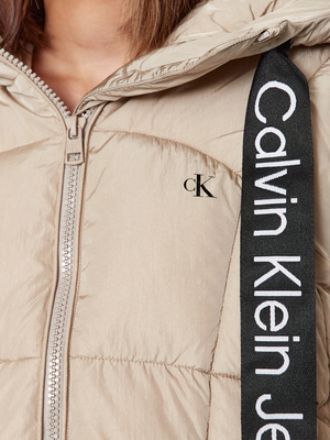 Calvin Klein dámská béžová bunda - XS (PED)