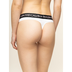 Calvin Klein dámská bílá tanga  - L (100)