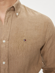 Tommy Hilfiger pánská béžová košile - L (AEG)