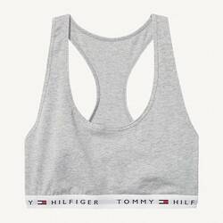 Tommy Hilfiger dámská šedá sportovní podprsenka Iconic - XS (004)