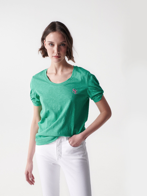 Salsa Jeans dámské zelené tričko