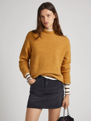 Pepe Jeans dámský hořčicový svetr