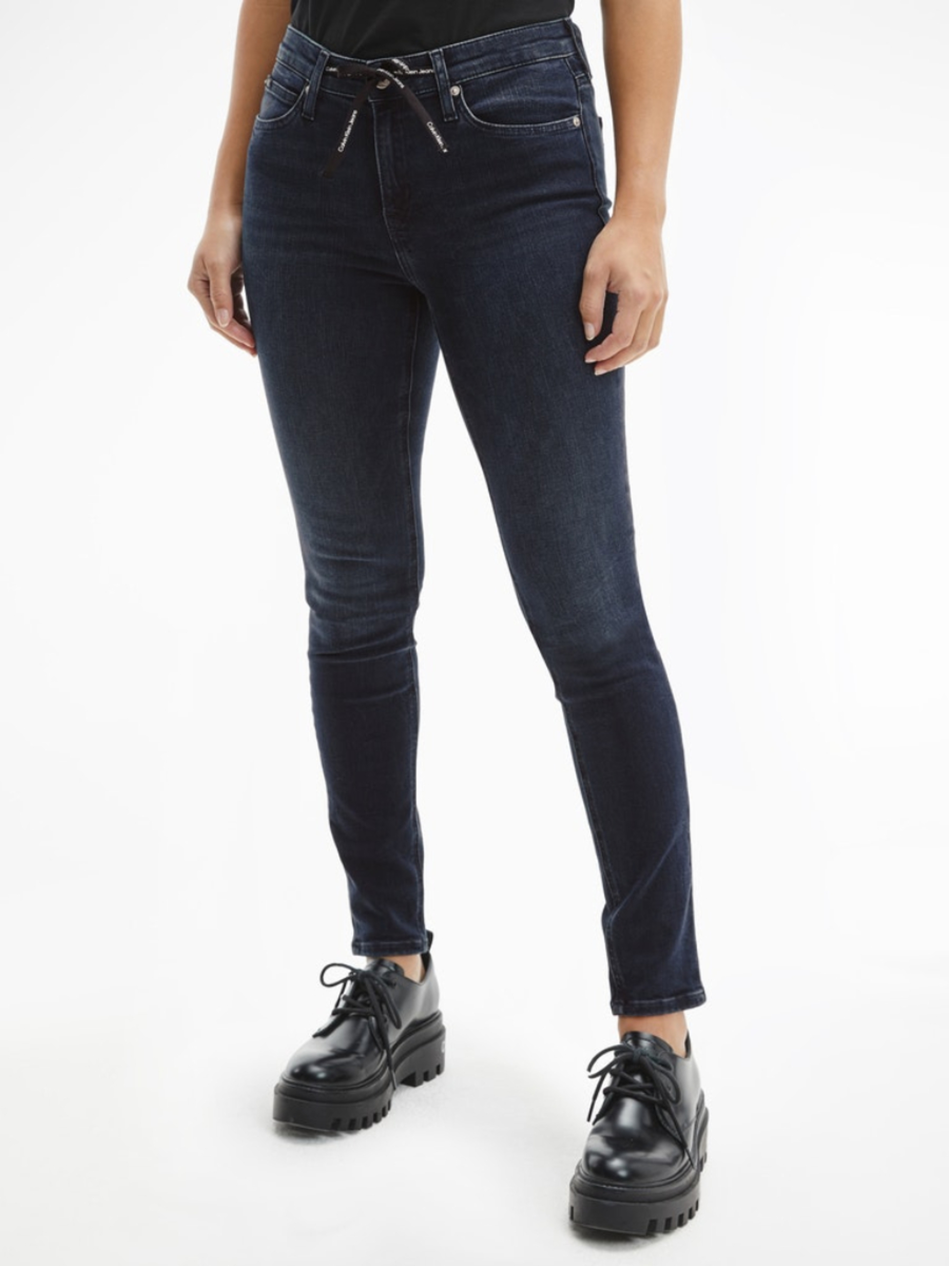 Calvin Klein dámské tmavě modré džíny