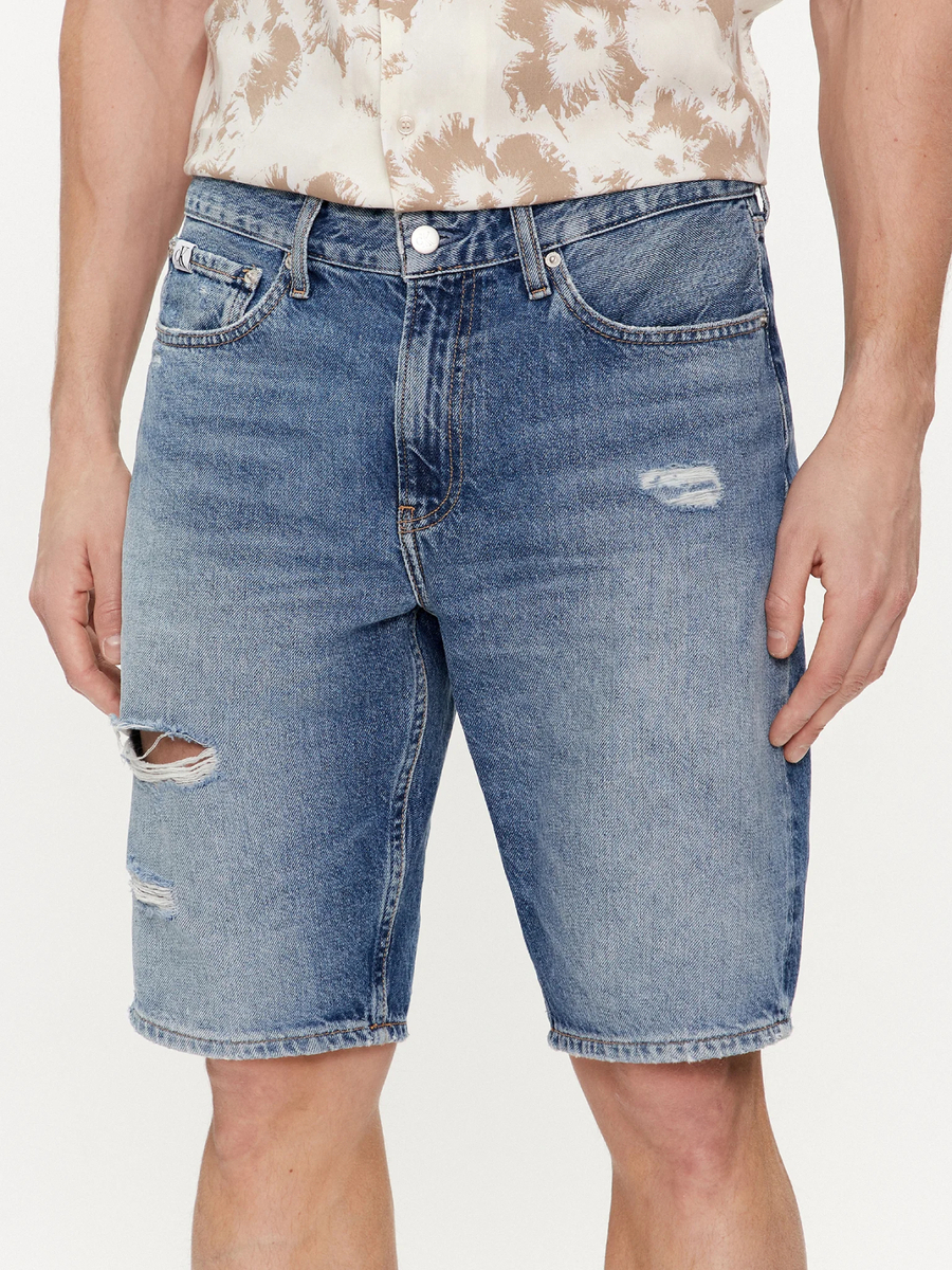Calvin Klein pánské modré džínové šortky - 36/NI (1A4)