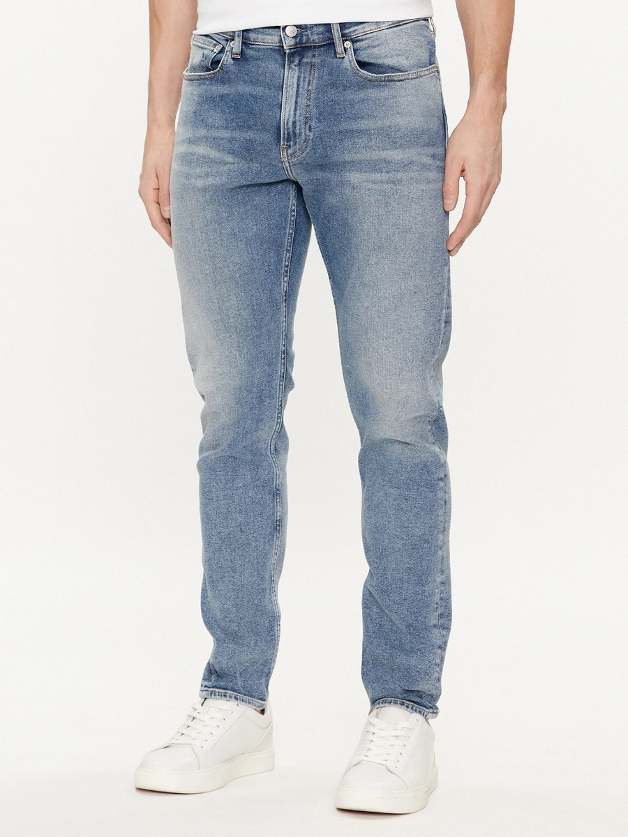 Calvin Klein pánské modré džíny  - 32/34 (1AA)