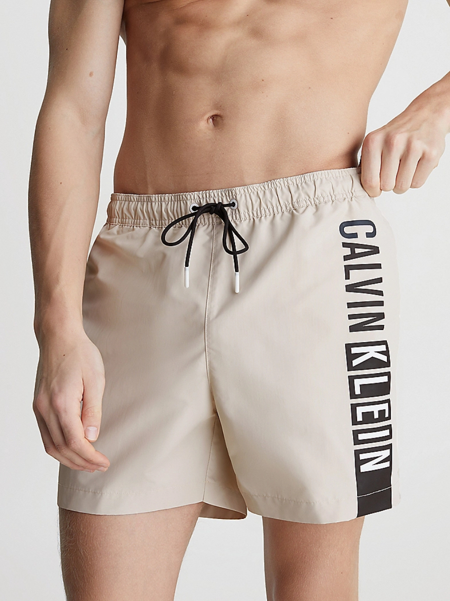 Calvin Klein pánské béžové plavky - L (ACE)