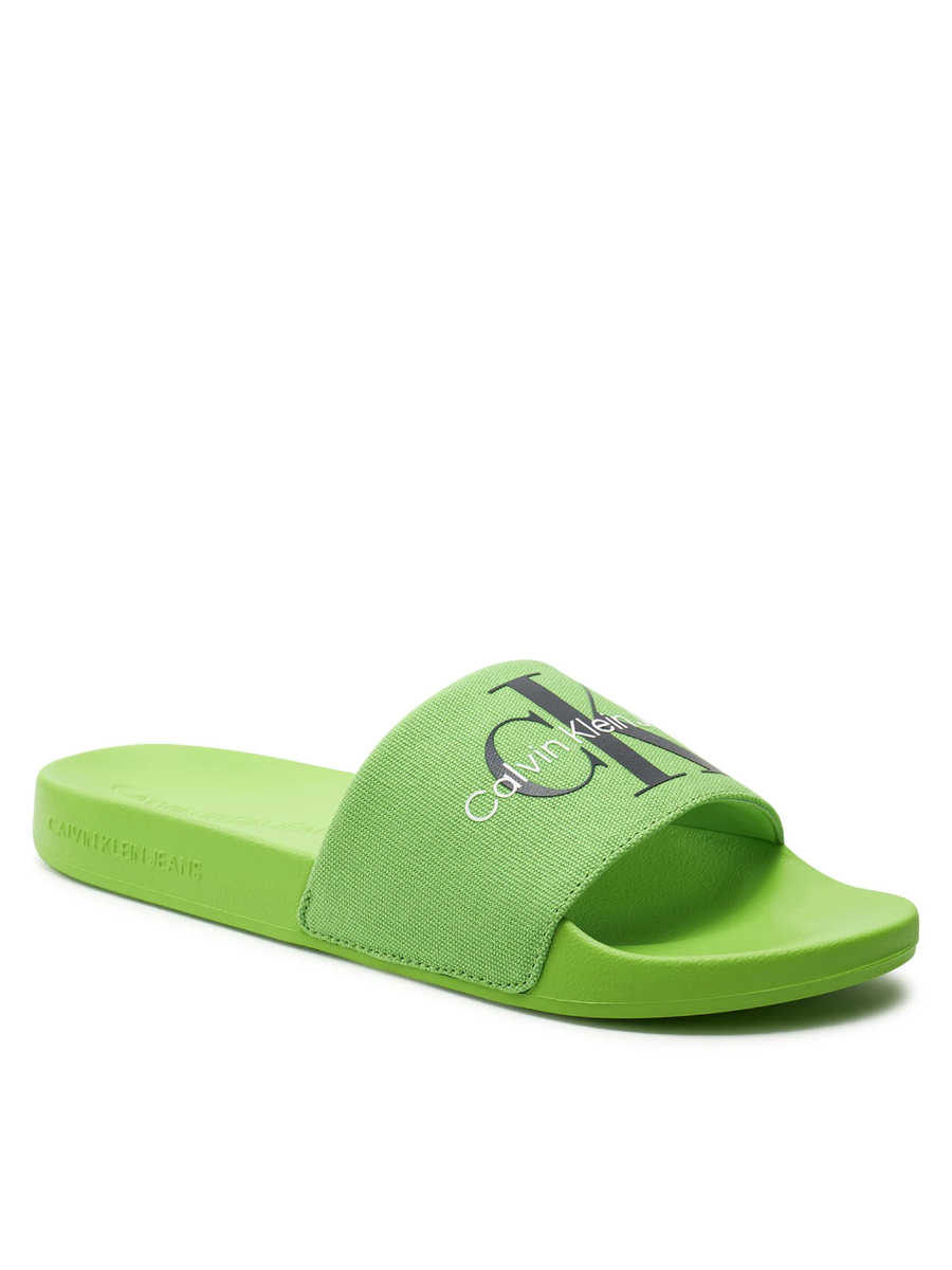 Calvin Klein pánské zelené pantofle - 42 (02O)