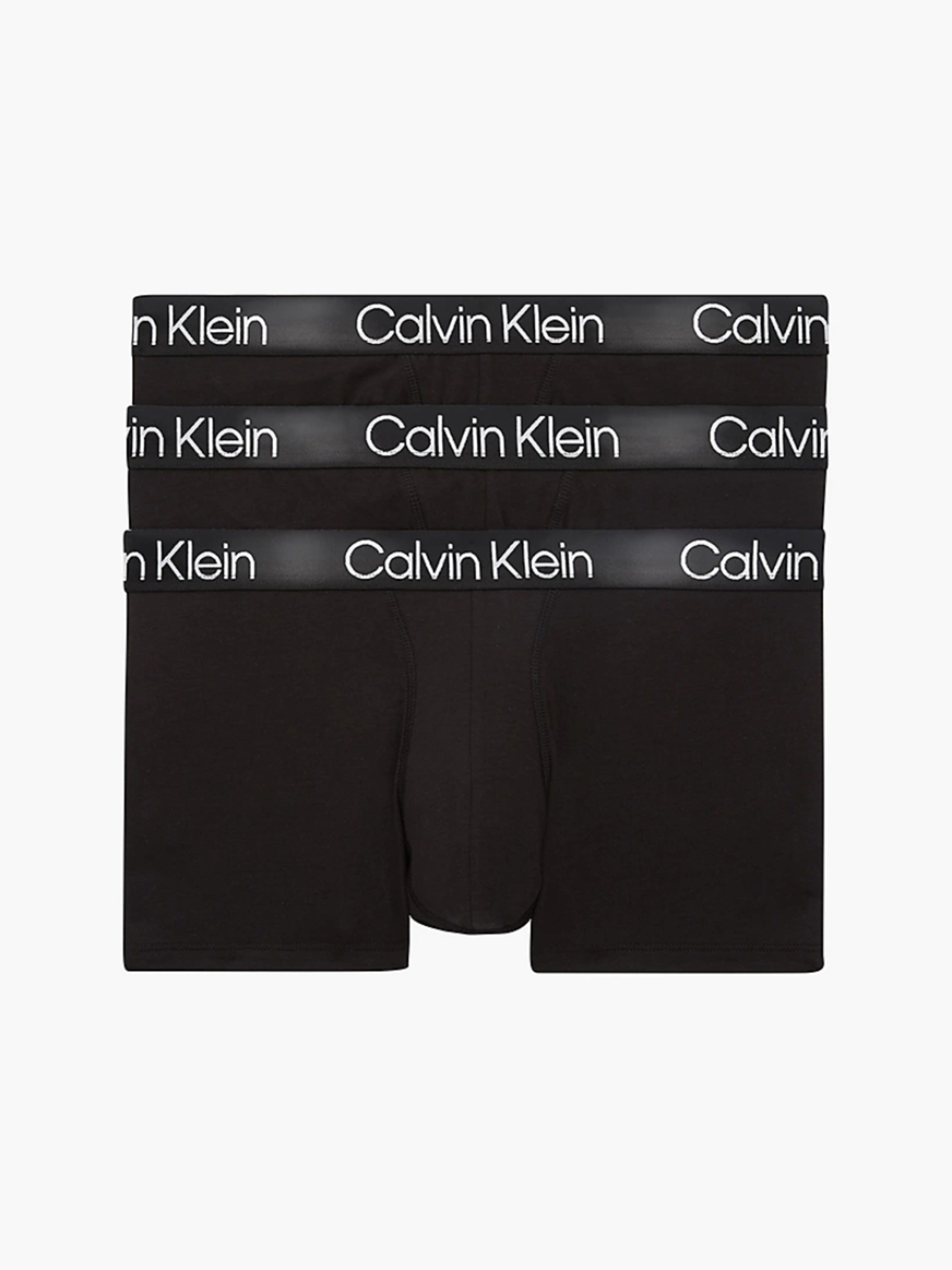Calvin Klein pánské černé boxerky 3 pack - XL (7V1)