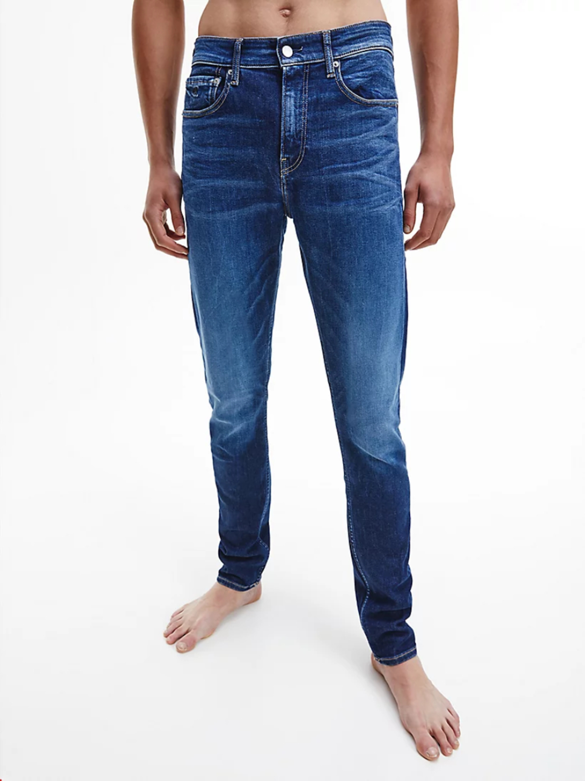 Calvin Klein pánské modré džíny Taper - 33/32 (1BJ)