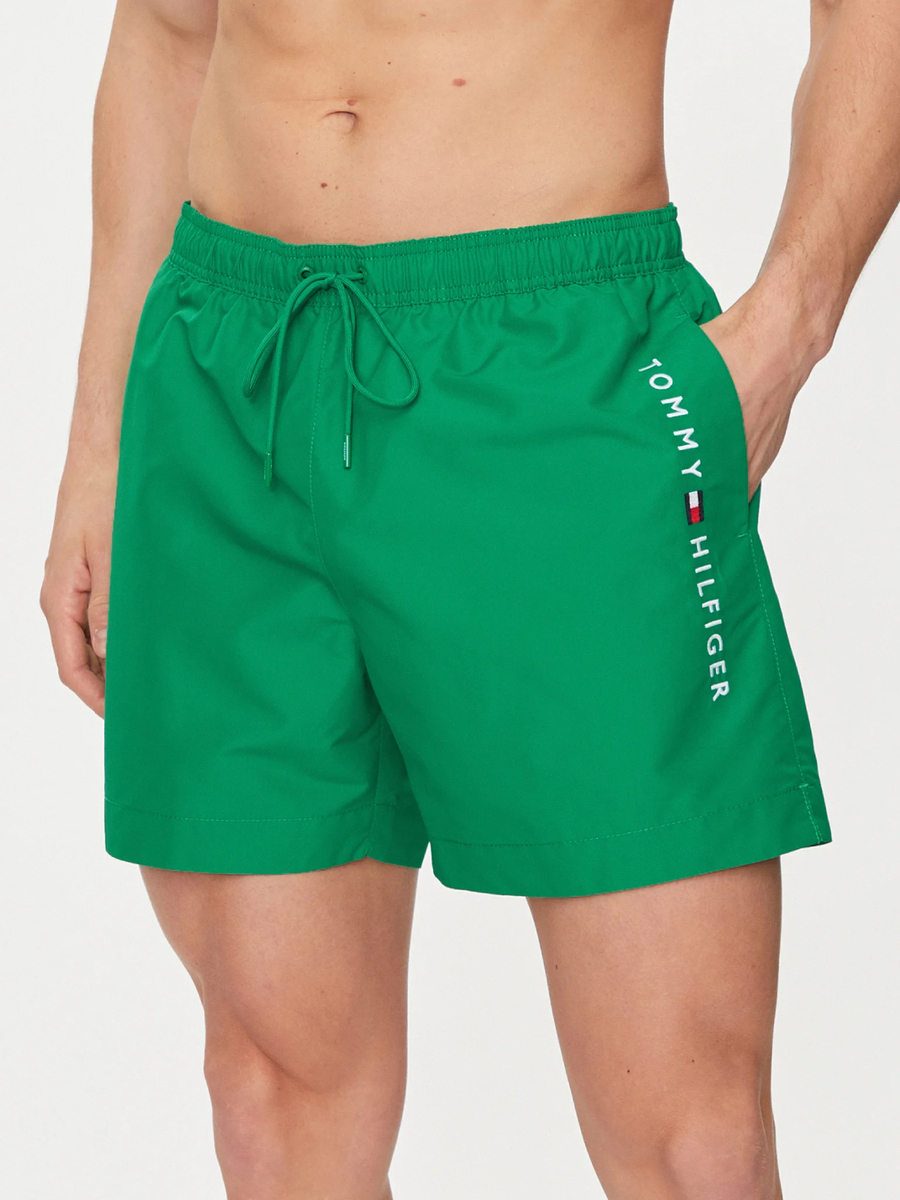Tommy Hilfiger pánské zelené plavky - XL (L4B)