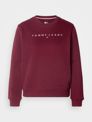 Tommy Jeans dámská vínová mikina - L (VVK)