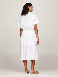 Tommy Hilfiger dámské bílé šaty - 34 (YCF)