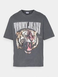 Tommy Jeans pánské šedé triko VINTAGE TIGER  - M (PUB)