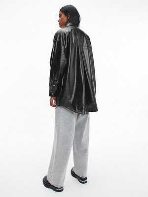 Calvin Klein dámská černá oversized košile - S (BEH)