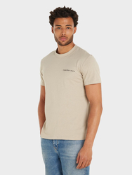 Calvin Klein pánské béžové tričko - M (PED)