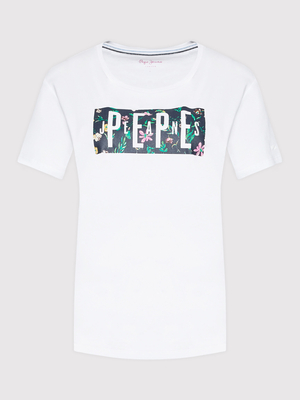 Pepe Jeans dámské bílé tričko Patsy - S (800)