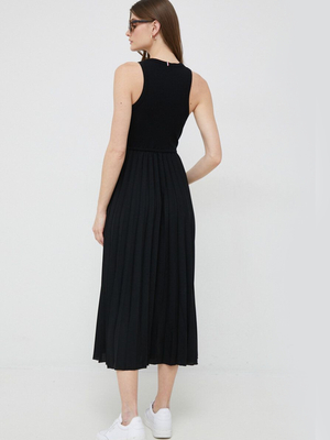 Tommy Hilfiger dámské černé midi šaty - L/R (BDS)