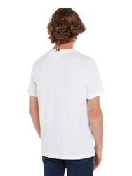 Tommy Hilfiger pánské bílé tričko - S (YBR)