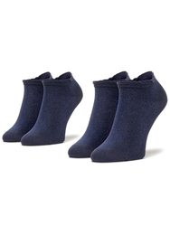 Tommy Hilfiger dámské ponožky 2 pack - 35/38 (BLUE)