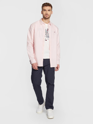 Tommy Jeans pánská růžová košile - S (TJS)