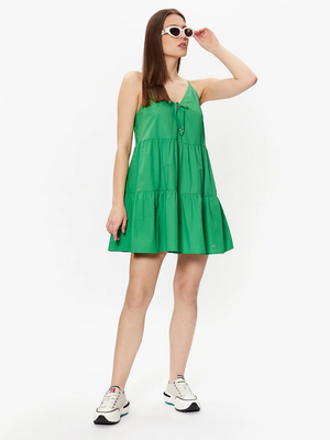 Tommy Jeans dámské zelené šaty - M (LY3)