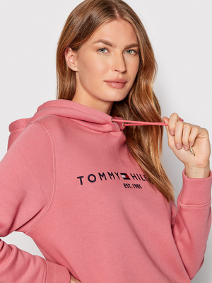 Tommy Hilfiger dámská růžová mikina Hoodie - S (T1A)