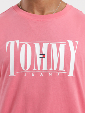 Tommy Jeans pánské růžové tričko - L (TIF)
