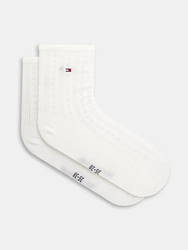 Tommy Hilfiger dámské bílé ponožky - 35/38 (WHI)