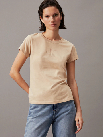 Calvin Klein dámské béžové tričko