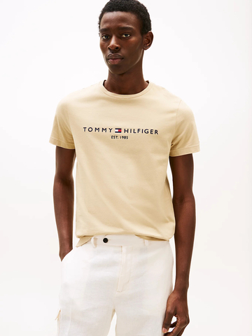 Tommy Hilfiger pánské béžové tričko