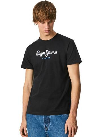 Pepe Jeans pánské černé tričko