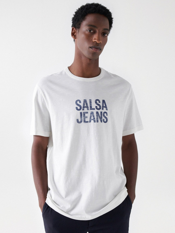 Salsa Jeans pánské bílé tričko